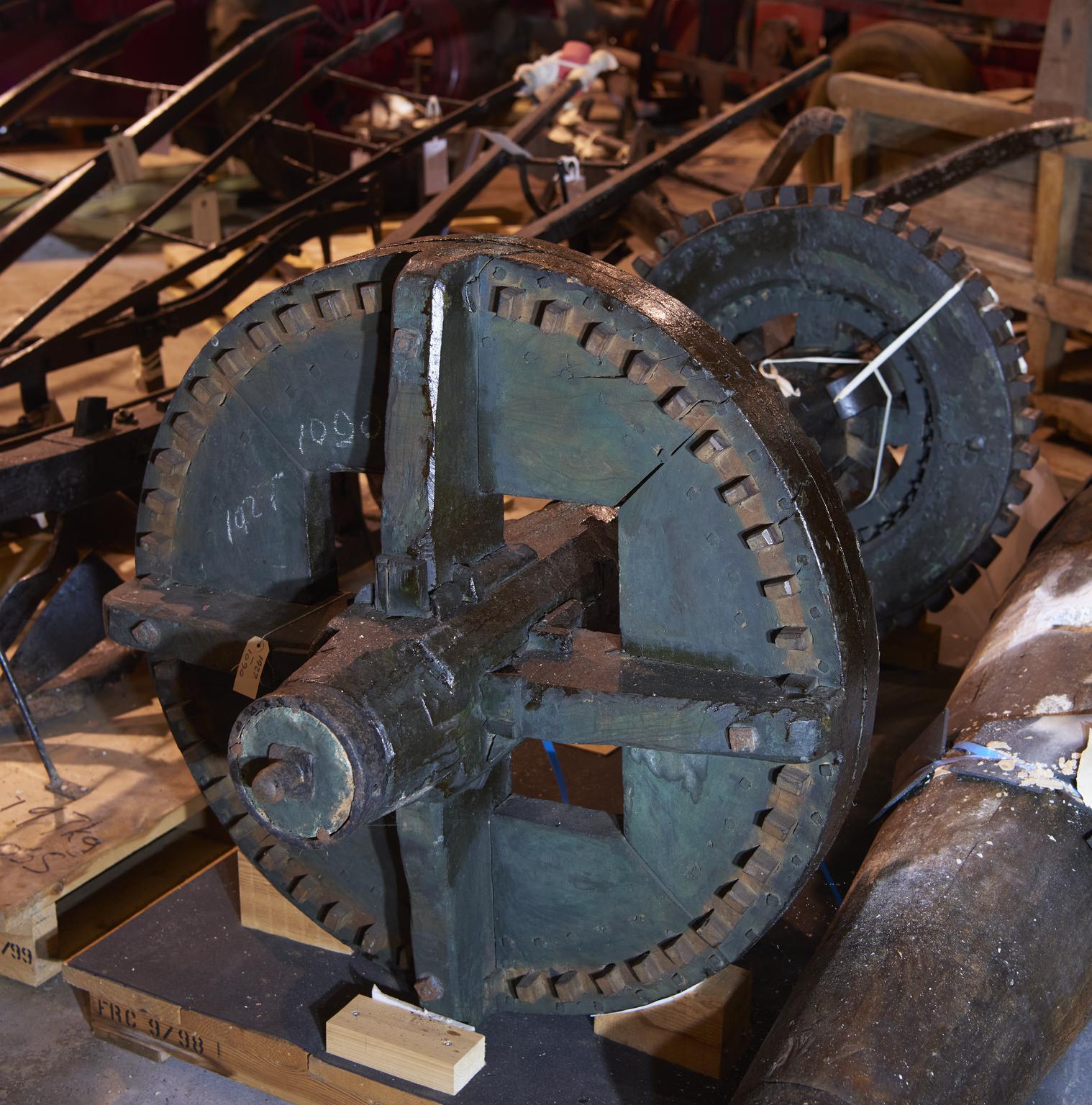 Part of horse-driven butter churn