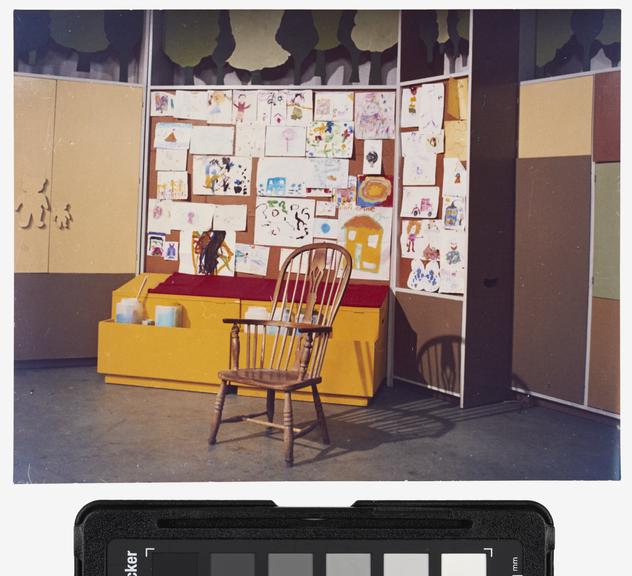 Photograph of set from BBC TV programme 'Play School', colour