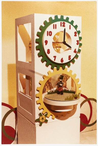 Photograph of a clock from BBC TV programme 'Play School'