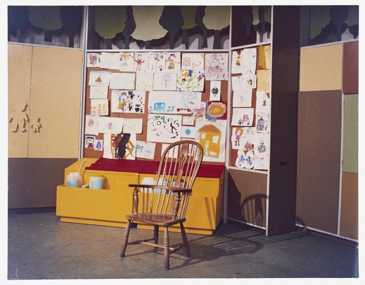 Photograph of set from BBC TV programme 'Play School', colour