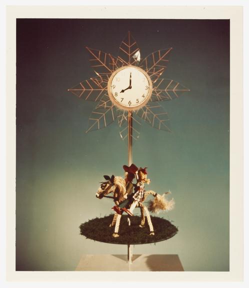 Photograph of a clock from BBC TV programme 'Play School'