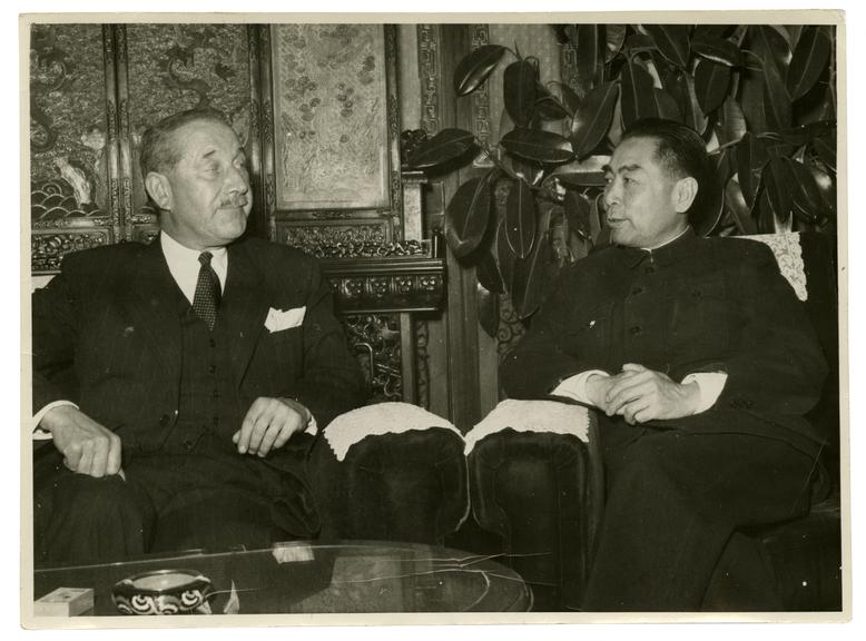 Photographs of a railway convention chaired by Kenneth Cantlie in the 1950s