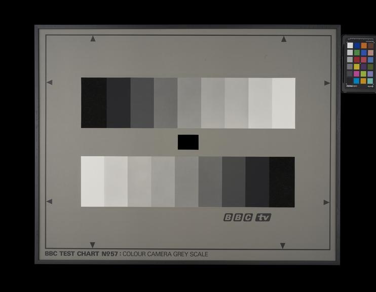 BBC test chart 57, greyscale reflectance chart for colour