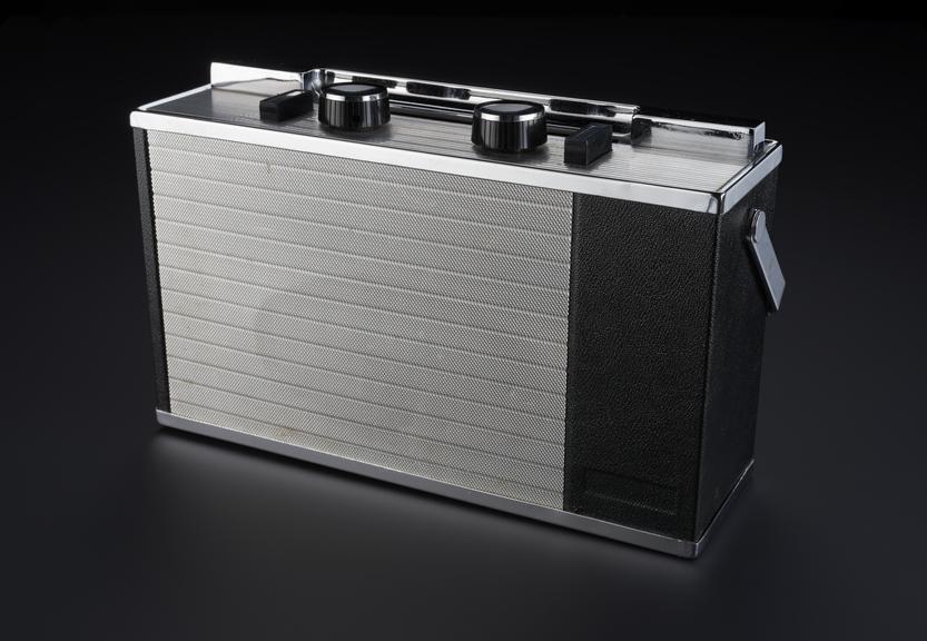 Discatron portable record player Science Museum Group Collection