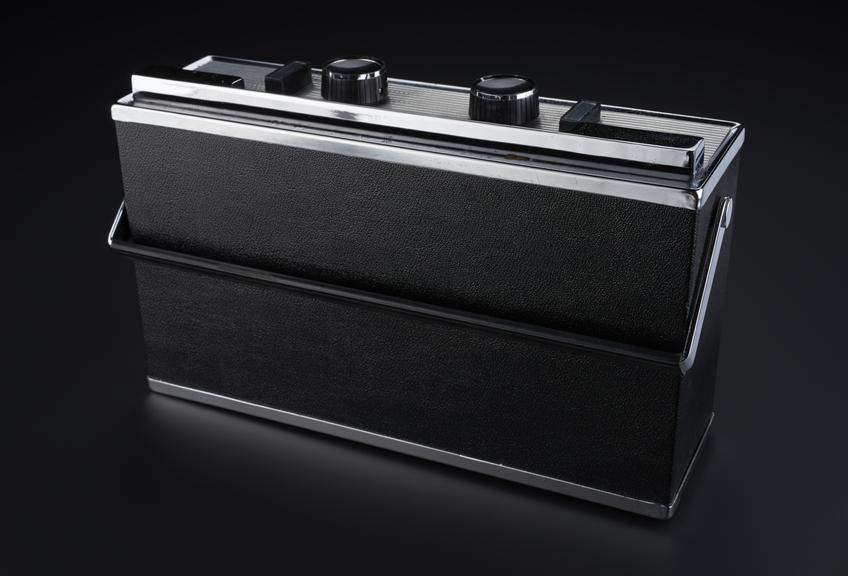 Discatron portable record player Science Museum Group Collection