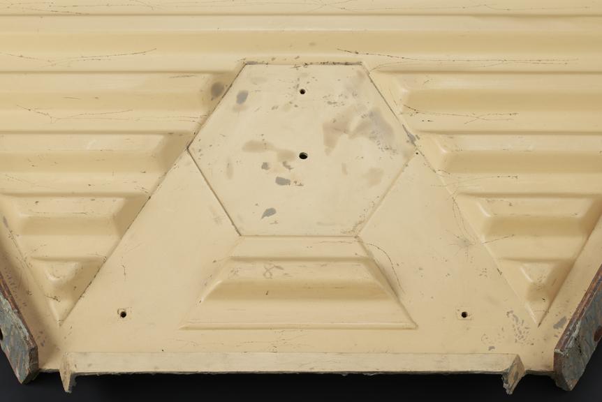 Section of fibreglass construction mould for “Tardis” console