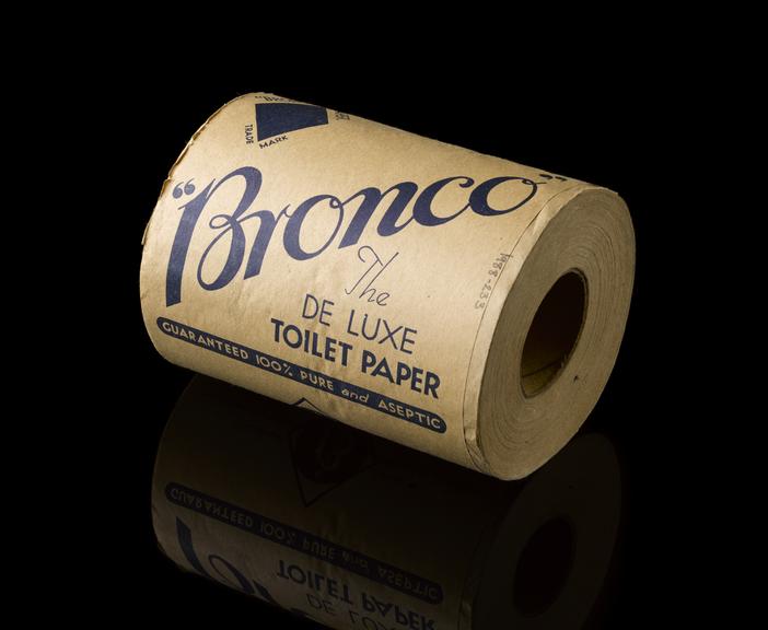 Toilet paper, 'Bronco' brand, London, England, 19351950 Science
