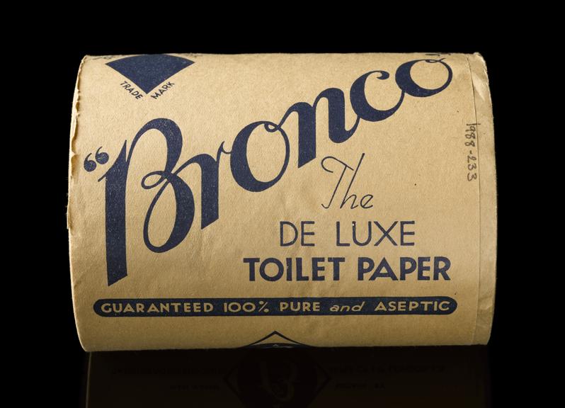 Toilet paper, 'Bronco' brand, London, England, 19351950 Science