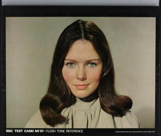 BBC test card 61, 'Cardboard Kate'