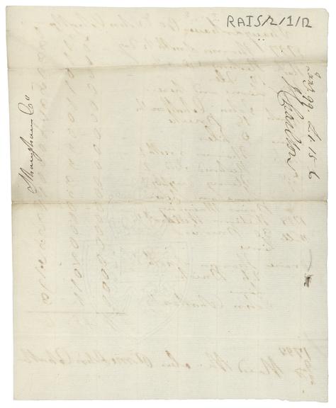 Receipt to an unknown party and John Charlton for £1.15