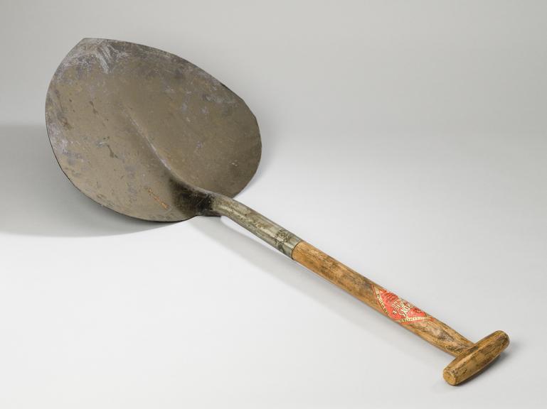 Two 16-inch pit pan shovels