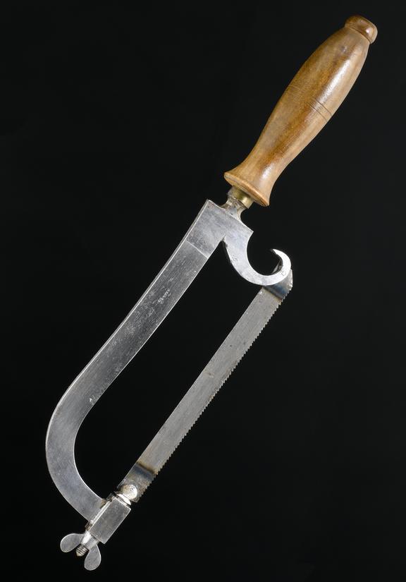 Resection saw, steel and wood, by Stubs, English, 19th century