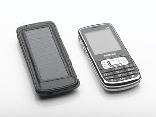 Solar charger for mobile telephone, 2007-2012