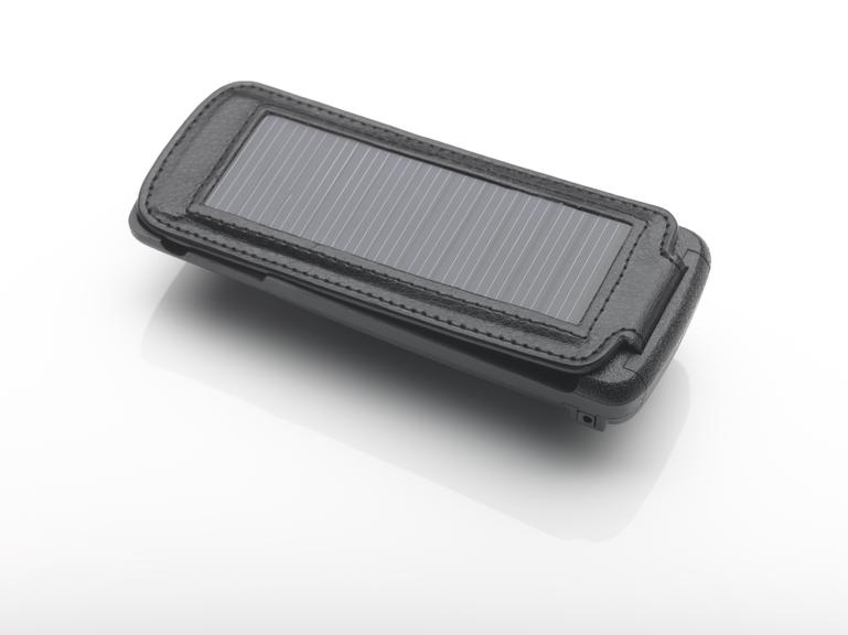 Solar charger for mobile telephone, 2007-2012