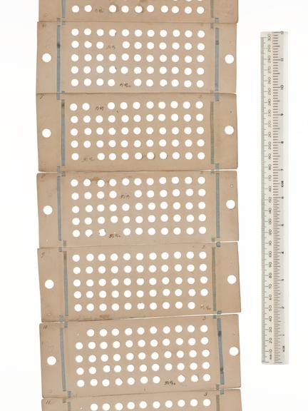 Punched cards for Analytical Engine