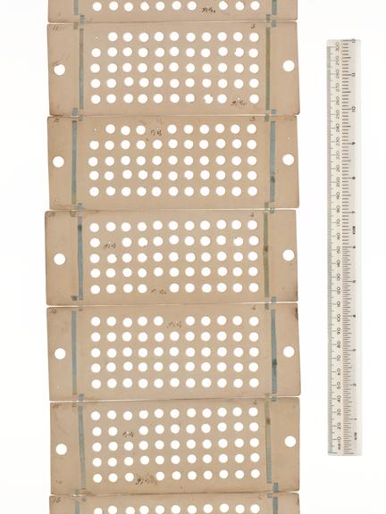 Punched cards for Analytical Engine