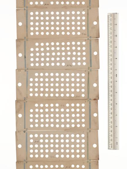 Punched cards for Analytical Engine