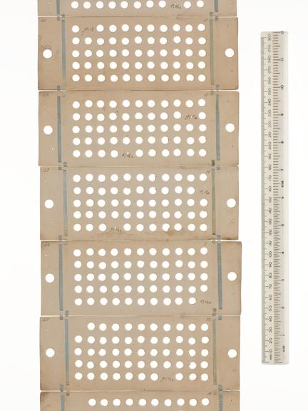 Punched cards for Analytical Engine