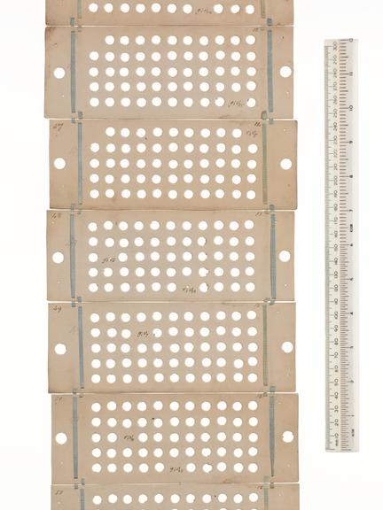 Punched cards for Analytical Engine