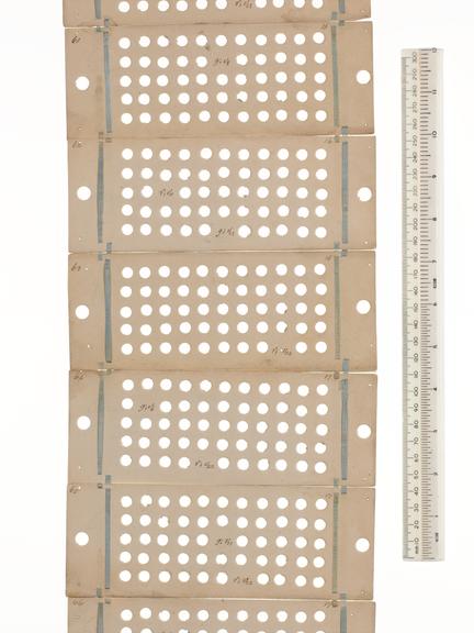 Punched cards for Analytical Engine