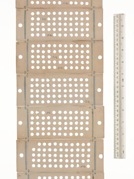 Punched cards for Analytical Engine