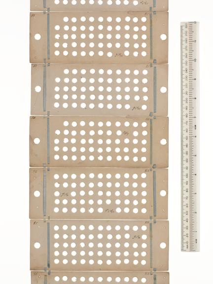 Punched cards for Analytical Engine