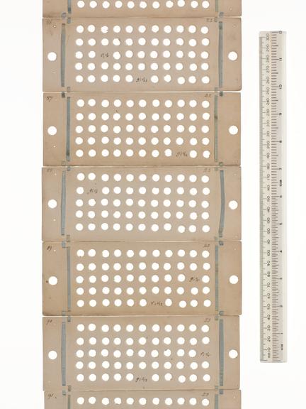 Punched cards for Analytical Engine