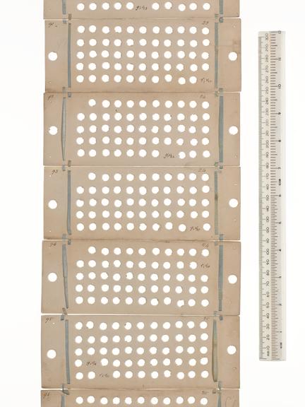 Punched cards for Analytical Engine