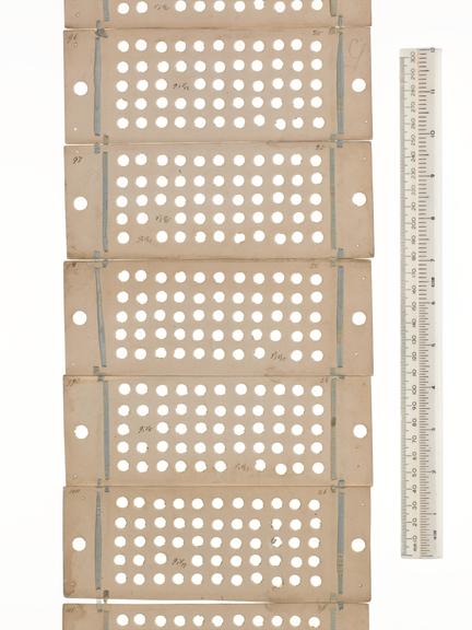 Punched cards for Analytical Engine