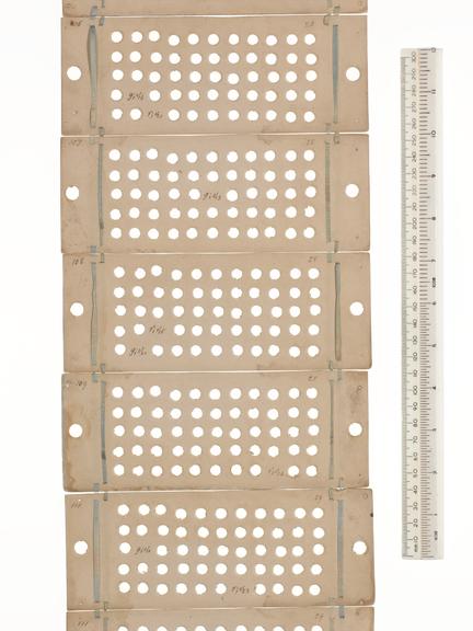 Punched cards for Analytical Engine