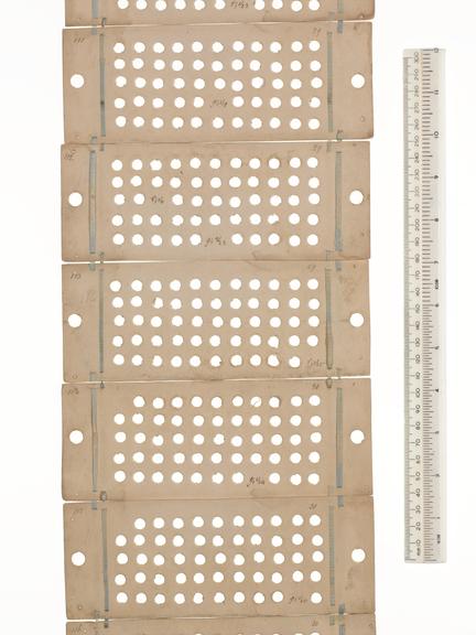 Punched cards for Analytical Engine