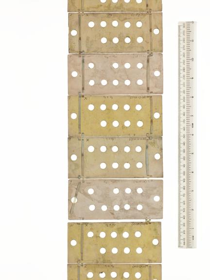 Punched cards for Analytical Engine