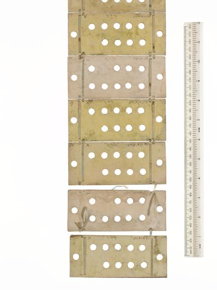 Punched cards for Analytical Engine