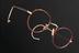 Coil spring spectacles, gold plated