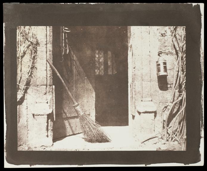 A salted paper print made from a calotype