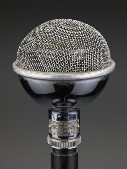 Microphone for Soundmirror tape recorder model TP 411, c.1950.