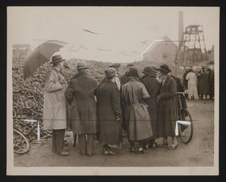 Gresford mining disaster: relatives wait for news at the pithead