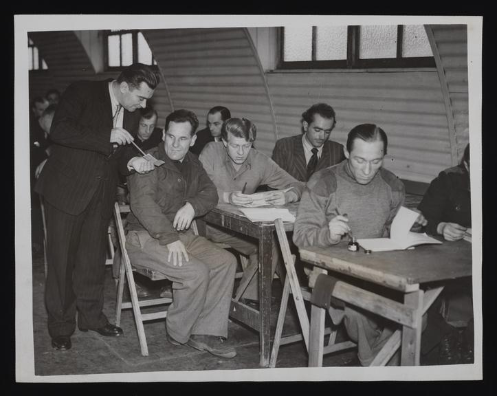 Daily Herald Photograph: Miner training for displaced persons