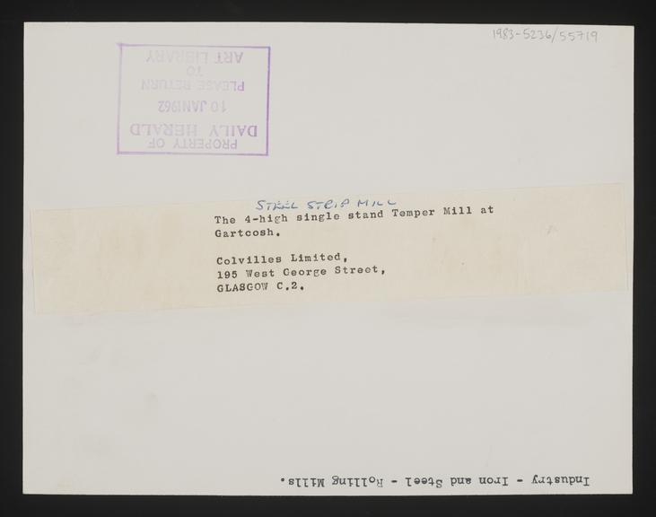 A photographic print of Industry, Metal - Iron & Steel, Forges, Drop ...