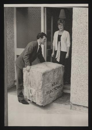 A photographic print of Industry, Household Goods, Washing Machines ...