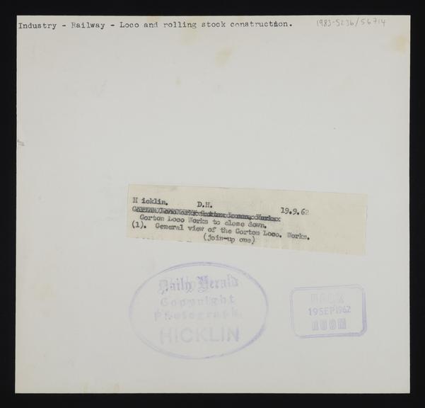 A photographic print of Industry, Railways