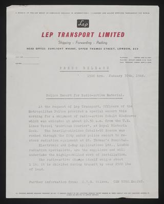 A document of Industry, Metals, Cobalt