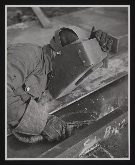 A photographic print of Industry, Shipbuilding, Naval