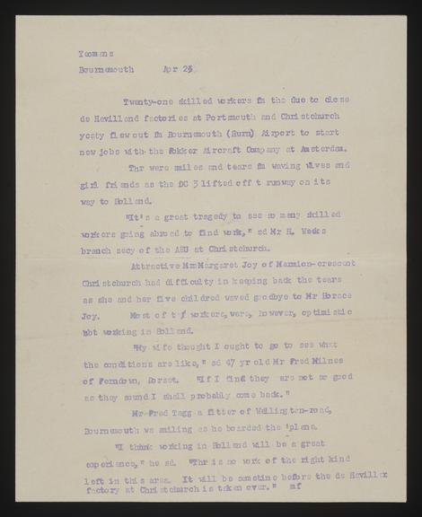 A document of Industry, Miscellaneous