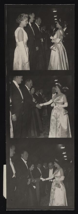 A photographic print of Queen Elizabeth II and Duke of Edinburgh, Entertainment, Theatre, Cinema, etc, 1958
