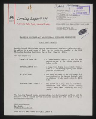A document of Industry, Miscellaneous, Machinery Tools