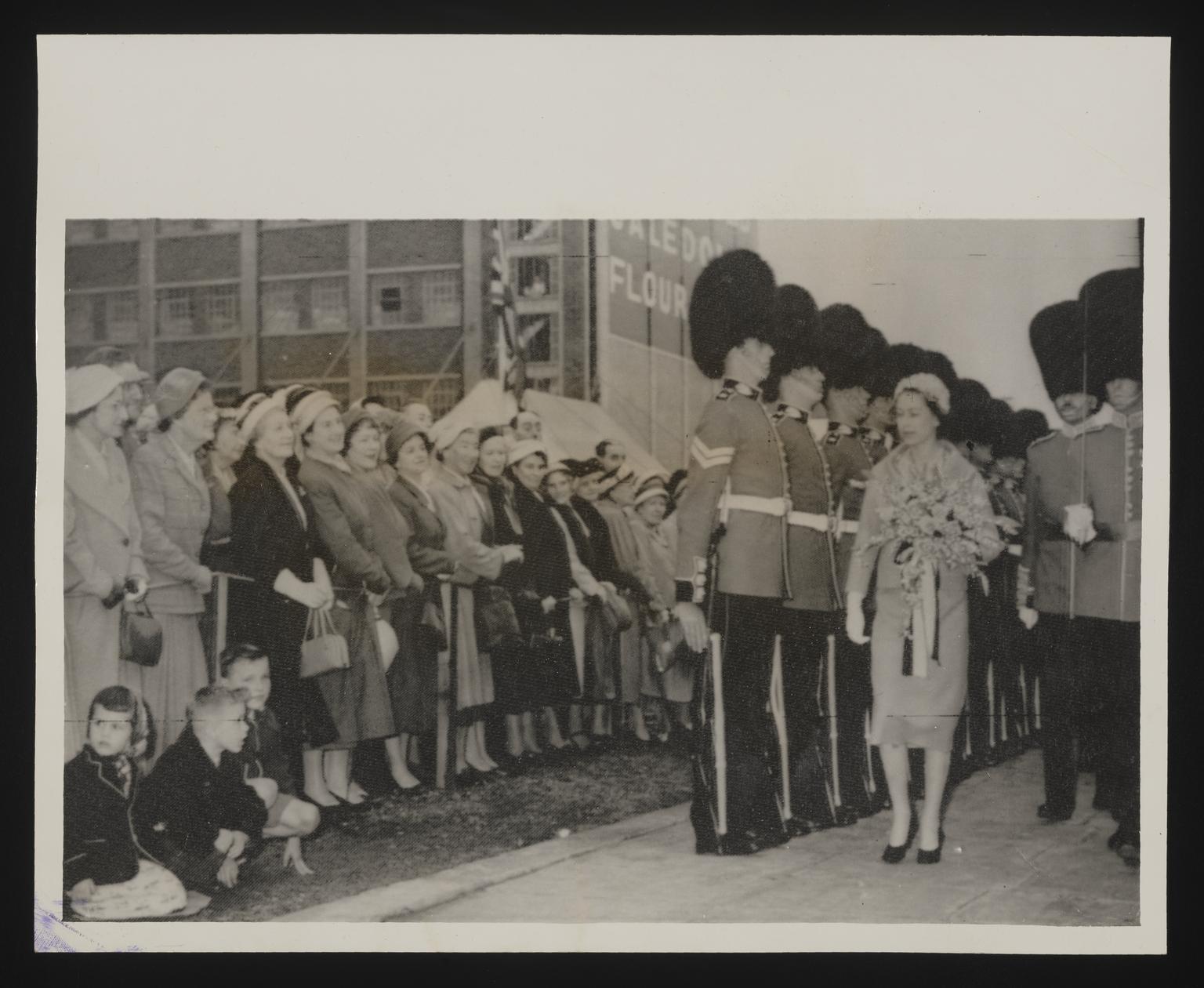 A photographic print of Queen Elizabeth II and Duke of Edinburgh, Visit ...