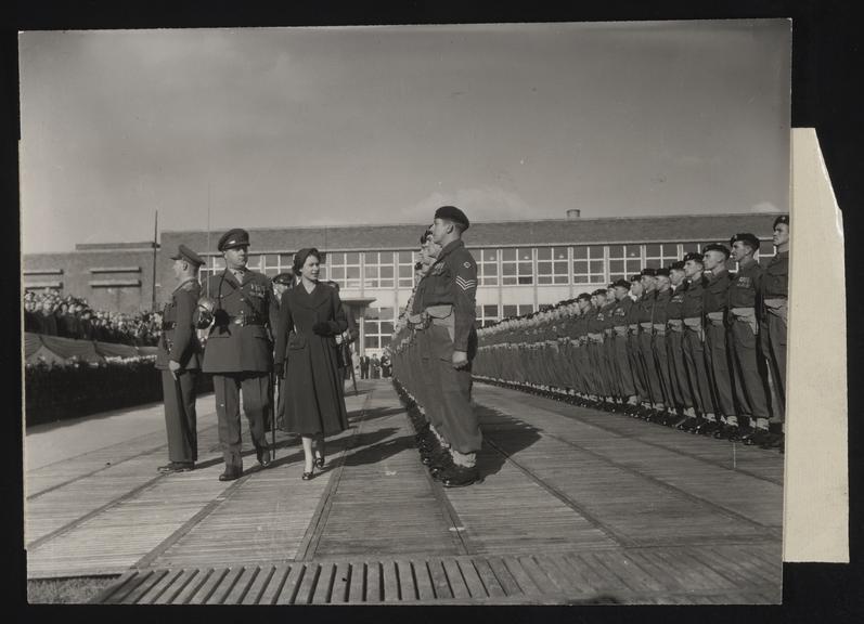 Daily Herald Photograph: Queen Elizabeth II inspects the Guard
