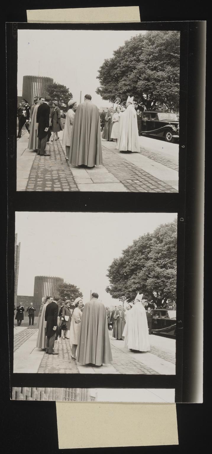 A photographic print of Queen Elizabeth II, Coventry Cathedral ...