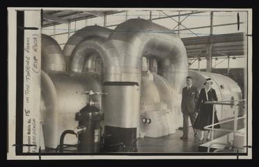 A photographic print of Queen Elizabeth II, Opens Worlds First Atomic Power Station Calder Hall, October, 1956